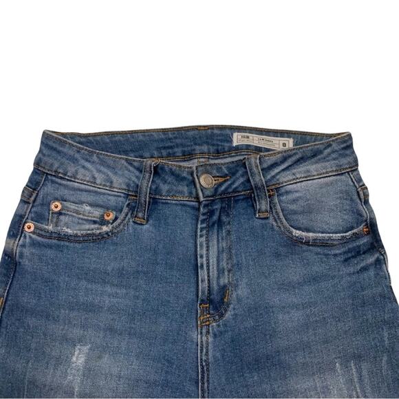 I&M Jeans Ripped High Rise Erin Relaxed Fit Size 0 Comfy Distressed Denim - Picture 4 of 9